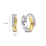 Zirkonia Layered Hoops