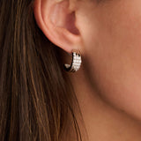 Stardust Zirkonia Layered Oorbellen