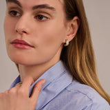 Stardust Zirkonia Layered Oorbellen