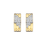 Stardust Zirkonia Layered Oorbellen