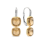 Double Cushion Oorbellen Geel