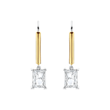 Rectangular Zirkonia Hoops