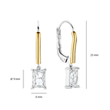 Rectangular Zirkonia Hoops