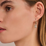 Rectangular Zirkonia Hoops