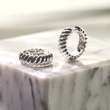 Vintage Geribbelde Hoops