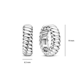 Vintage Geribbelde Hoops
