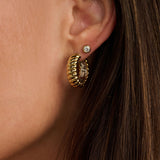 Vintage Geribbelde Hoops