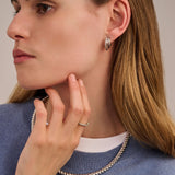 Zirkonia Structure Oorbellen