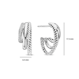 Zirkonia Structure Oorbellen