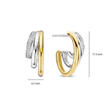 Zirkonia Structure Oorbellen