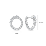 Twisted Zirkonia Oorbellen