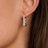 Ovale Zirkonia Hoops