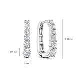 Ovale Zirkonia Hoops