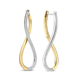 Organic Open Zirkonia Oorbellen 45mm