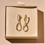 Organic Open Zirkonia Oorbellen 45mm