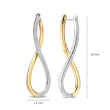 Organic Open Zirkonia Oorbellen 45mm