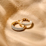 Modern Pavé Hoops