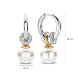 Parel Charm Hoops