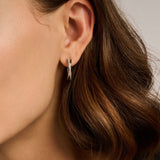 Zirkonia Crossover Hoops Zilver