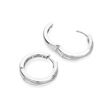 Zirkonia Crossover Hoops Zilver