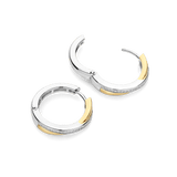 Zirkonia Crossover Hoops Goudkleurig