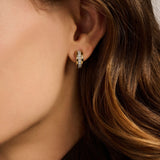 Triple Band Zirkonia Hoops Goudkleurig