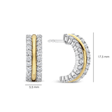 Triple Band Zirkonia Hoops