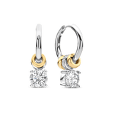 Zirkonia Charm Hoops