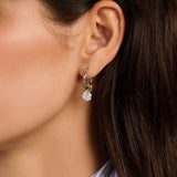 Zirkonia Charm Hoops
