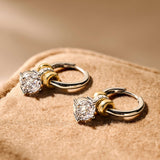 Zirkonia Charm Hoops