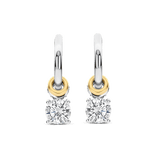 Zirkonia Charm Hoops
