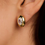 Oval Sparkle Oorbellen
