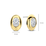 Oval Sparkle Oorbellen
