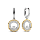 Zirkonia Dubbele Cirkel Hoops
