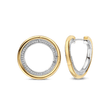 Ronde Zirkonia hoops goudkleurig