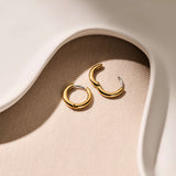 Classic Goudkleurige Kleine Oorringen 14mm