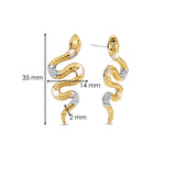 Parel Snake Oorbellen