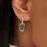 Signature Zirkonia Schakel Hoops