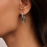 Signature Zirkonia Schakel Hoops