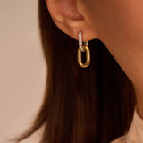 Signature Zirkonia Schakel Hoops