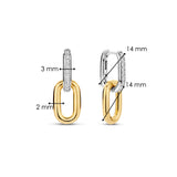Signature Zirkonia Schakel Hoops