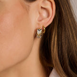 Vintage Zirkonia Schakel Hoops