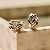 Vintage Zirkonia Schakel Hoops