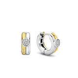 Double Ring Hoops met steen