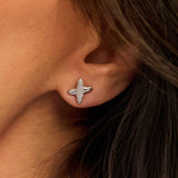 Zirkonia Cross Oorbellen