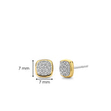 Zirkonia Cushion Oorbellen