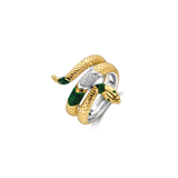 Emerald Snake Ring