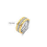 Vintage Zirkonia Schakel Ring