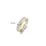 Vintage Zirkonia Schakel Ring