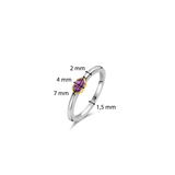 Paarse Gem Ring